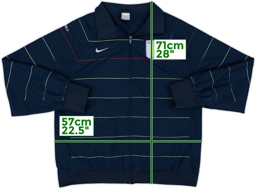 2008-09 Aston Villa Nike Track Jacket - 8/10 - (L)