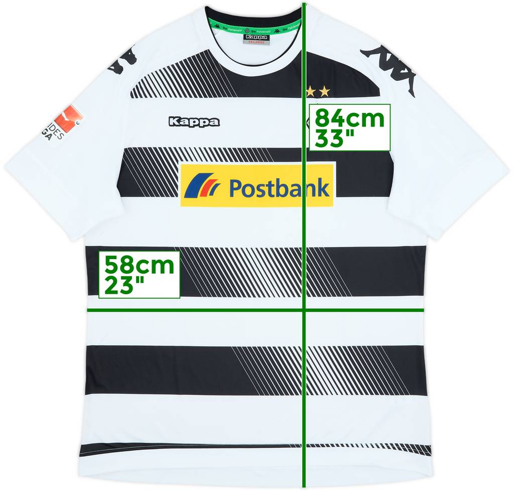 2016-17 Borussia Monchengladbach Home Shirt - 8/10 - (XXL)