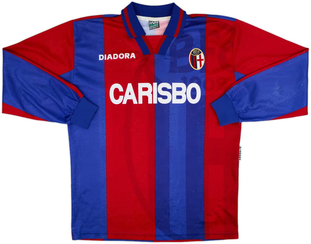1996-97 Bologna Home L/S Shirt - 6/10 - (L)