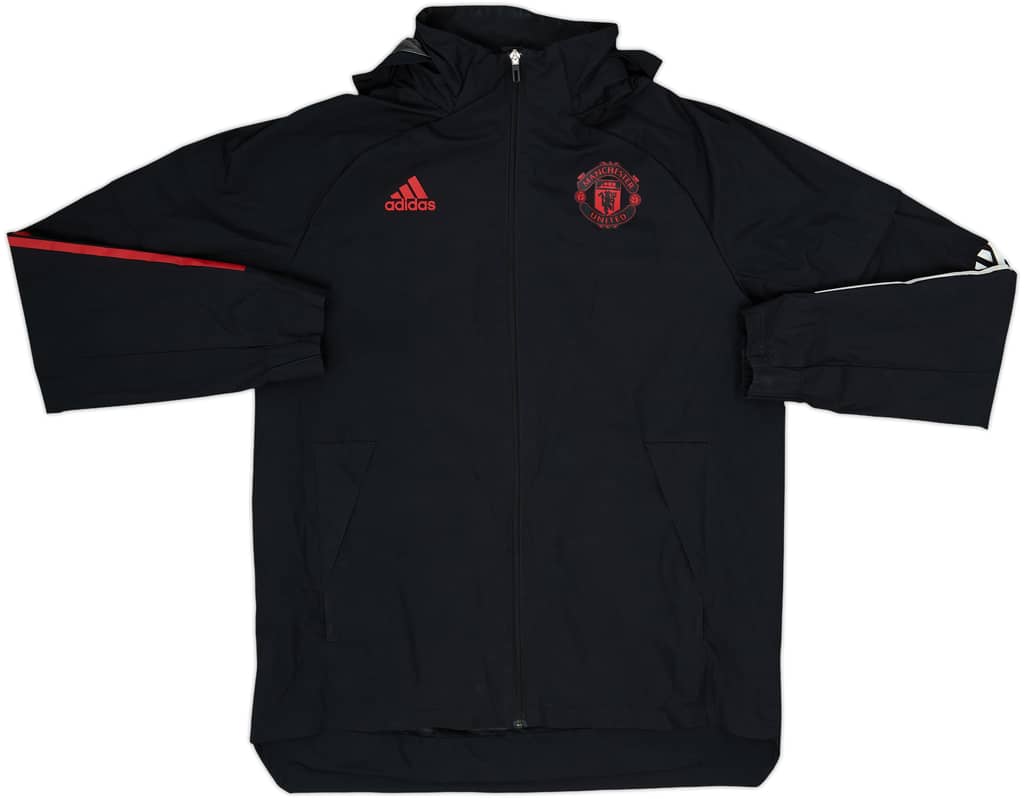 2020-21 Manchester United adidas Hooded Track Jacket - 8/10 - (L)