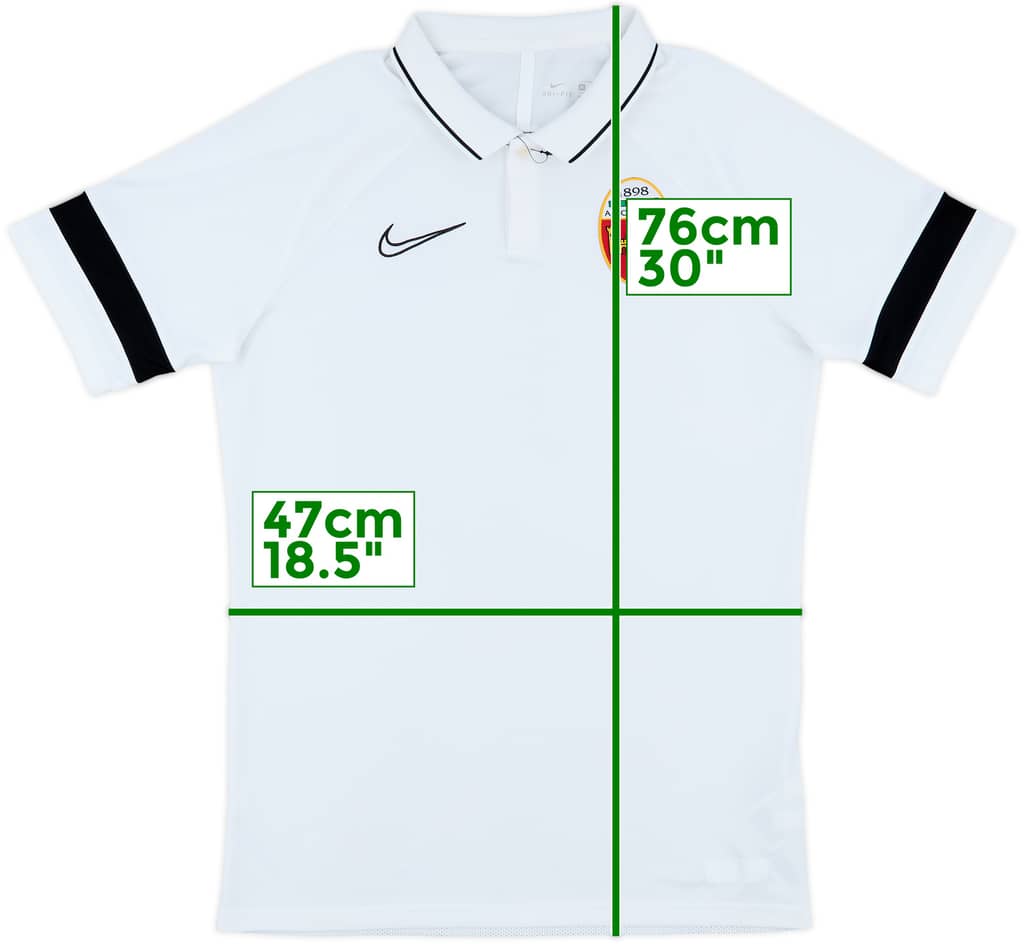 2021-22 Ascoli Nike Polo Shirt - 9/10 - (M)