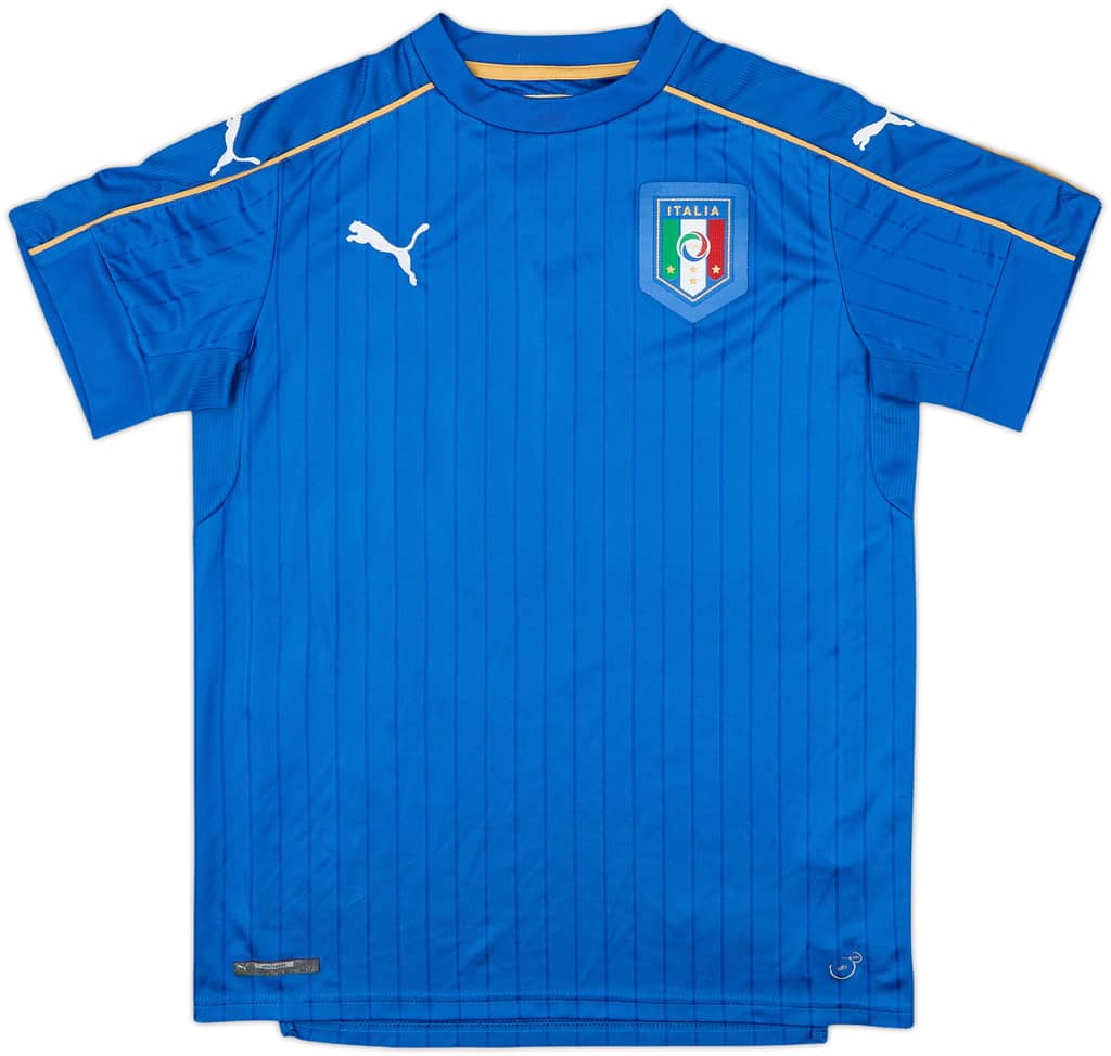 2016-17 Italy Home Shirt - 9/10 - (XL.Boys)