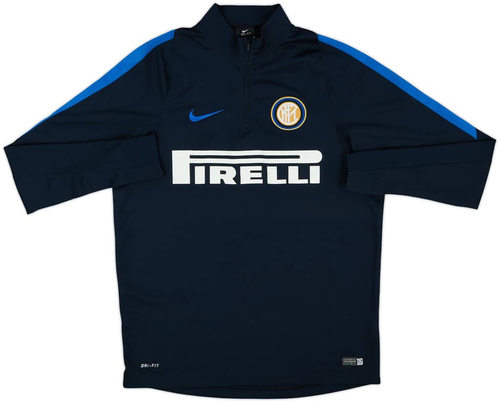 2017-18 Inter Milan Nike 1/4 Zip Training Top - 8/10 - (L)