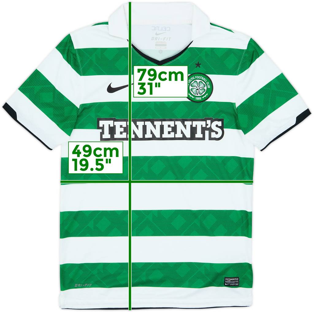 2010-12 Celtic Home Shirt - 8/10 - (S)