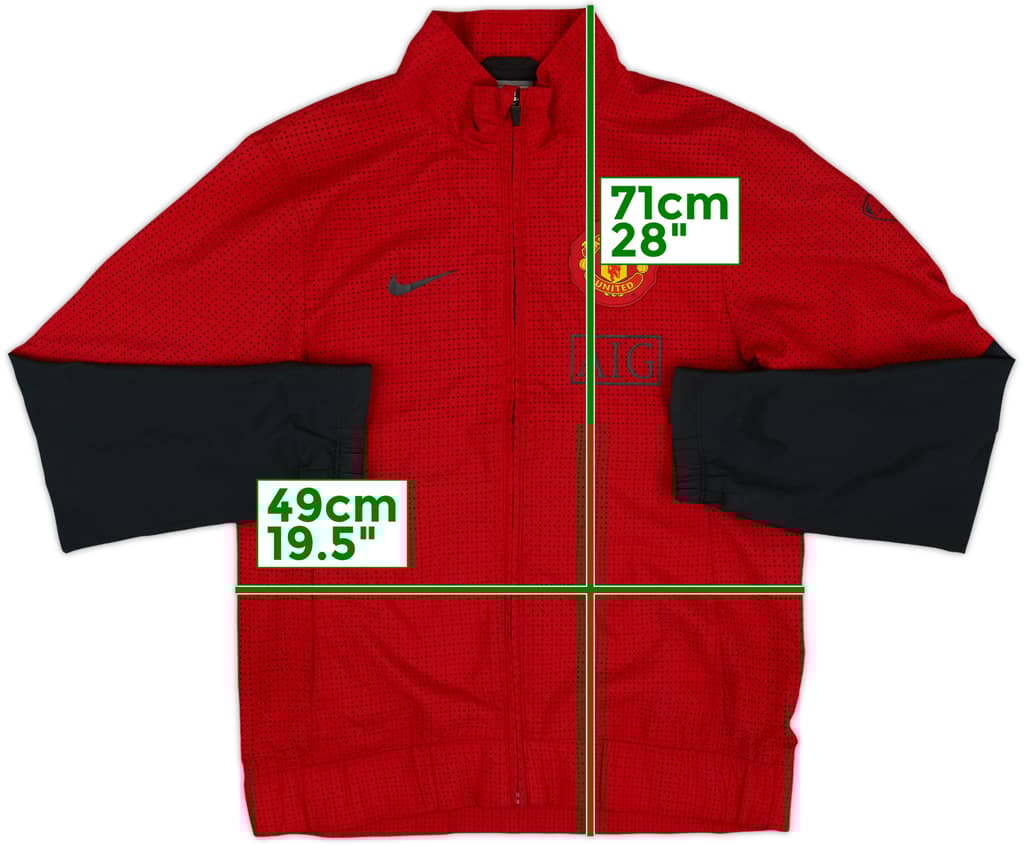 2008-09 Manchester United Nike Track Jacket - 8/10 - (S)