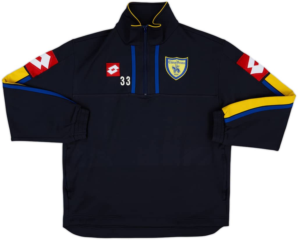 2006-07 Chievo Verona Player Issue Lotto 1/4 Zip Training Top #33 - 8/10 - (L)