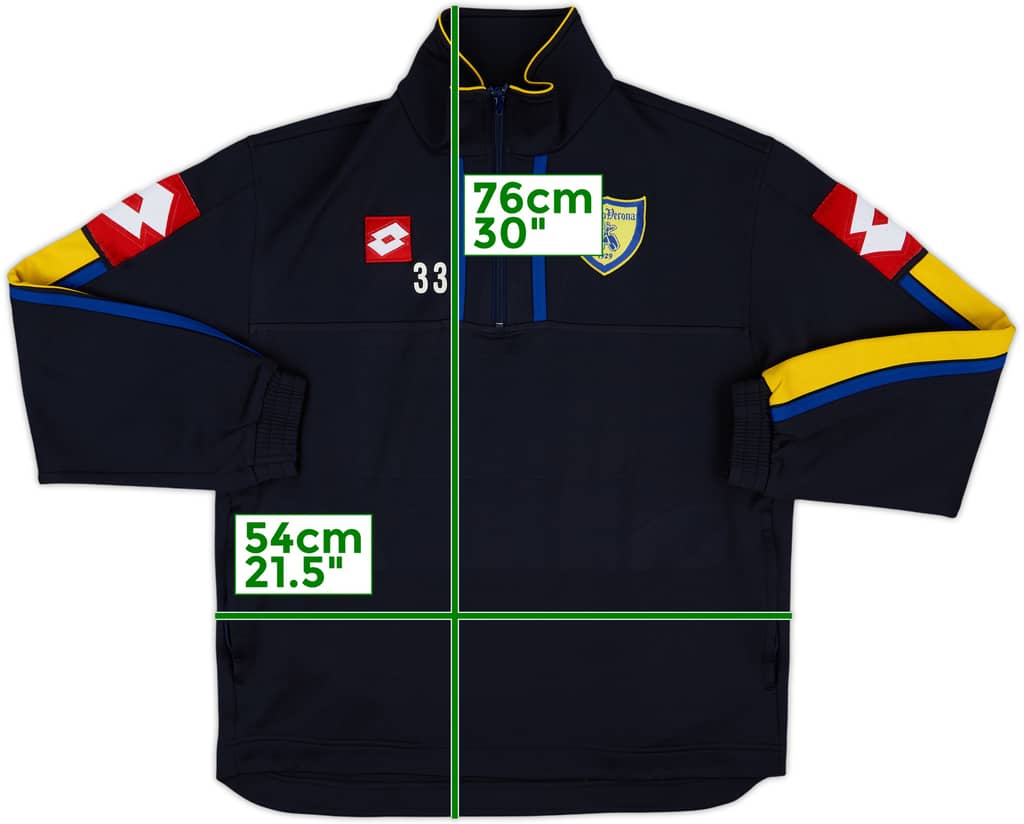 2006-07 Chievo Verona Player Issue Lotto 1/4 Zip Training Top #33 - 8/10 - (L)