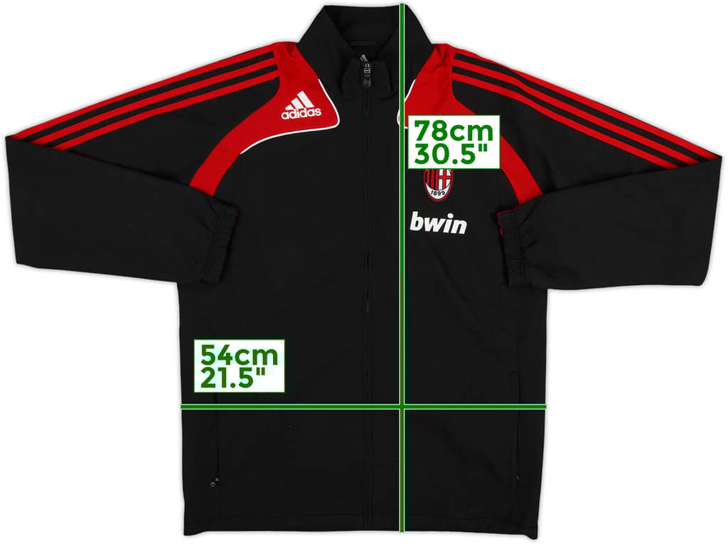 2008-09 AC Milan adidas Track Jacket - 7/10 - (M)