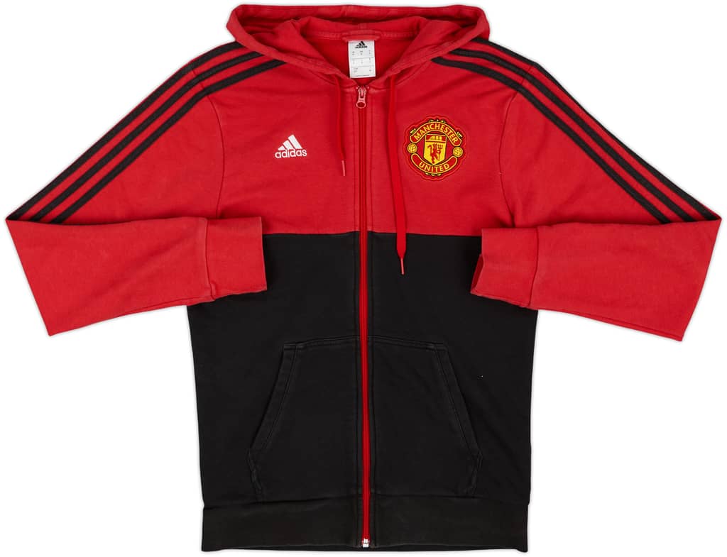 2017-18 Manchester United adidas Hooded Track Jacket - 7/10 - (S)
