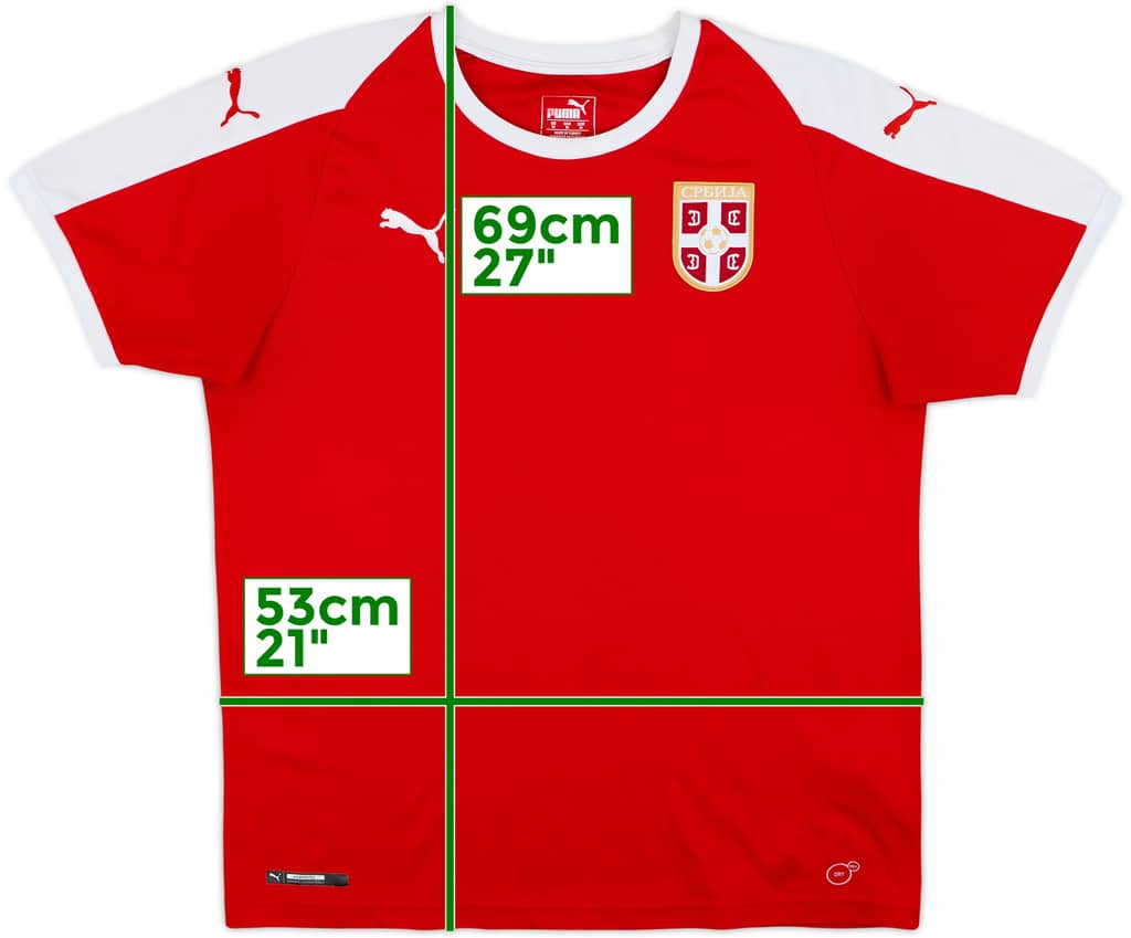 2018-19 Serbia Home Shirt - 8/10 - (M)