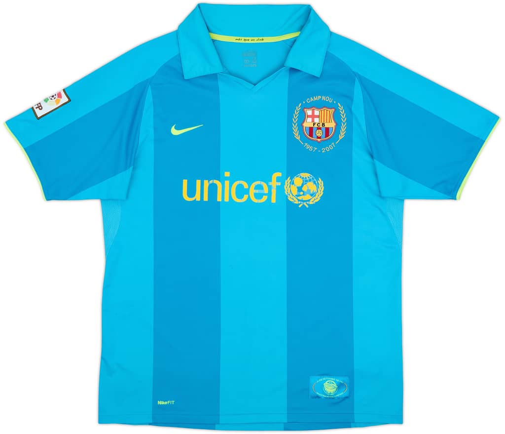 2007-09 Barcelona Away Shirt - 4/10 - (L)