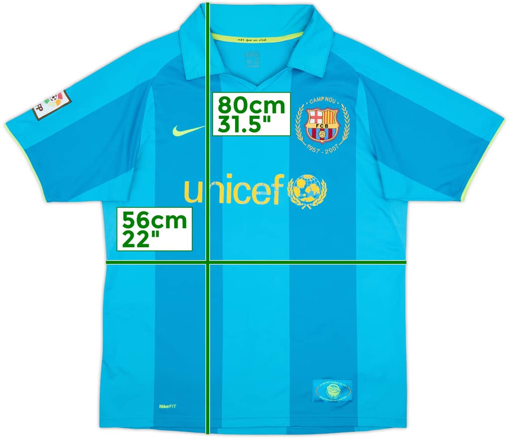 2007-09 Barcelona Away Shirt - 4/10 - (L)