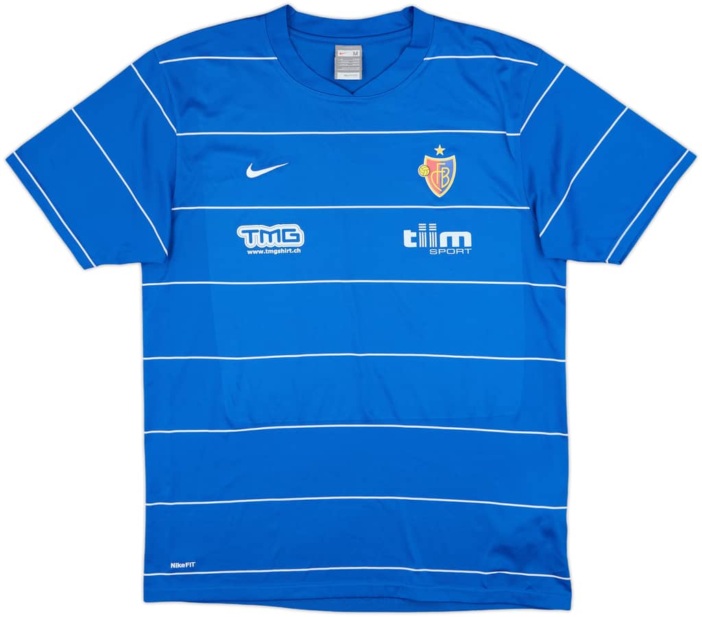 2009-10 FC Basel Player Issue Nike Training Shirt - 8/10 - (M)