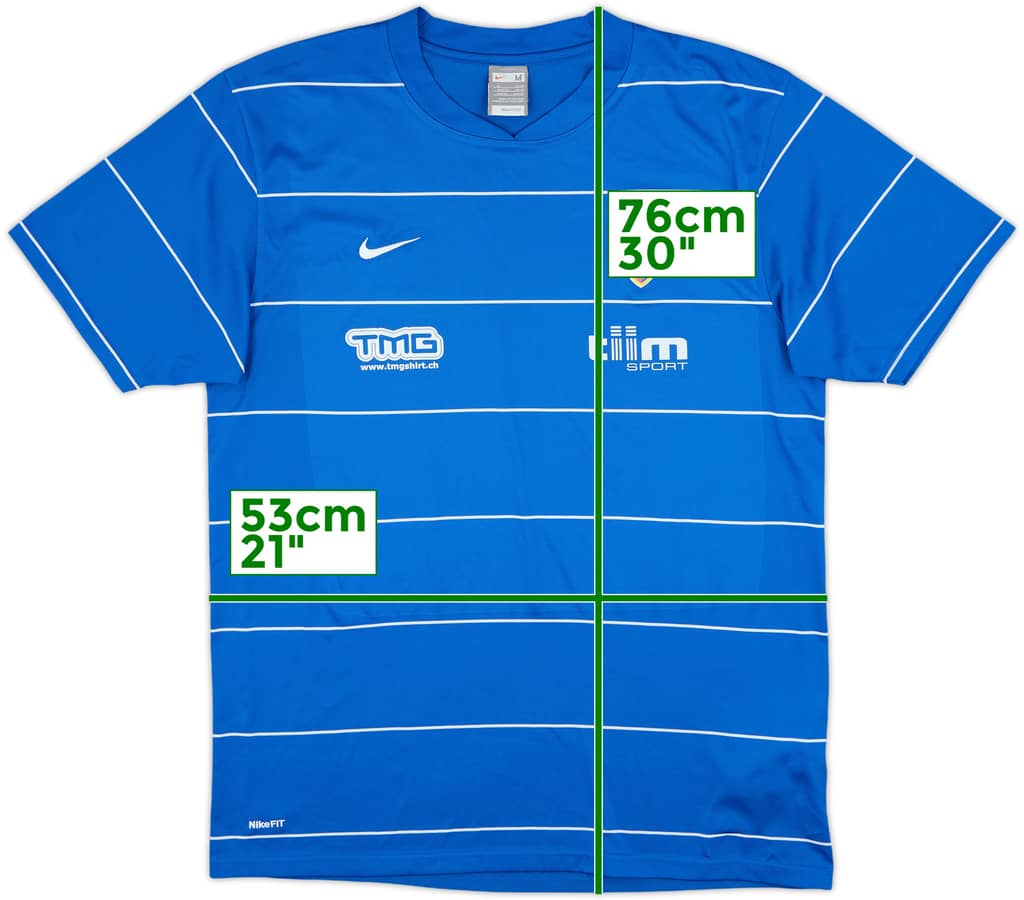 2009-10 FC Basel Player Issue Nike Training Shirt - 8/10 - (M)