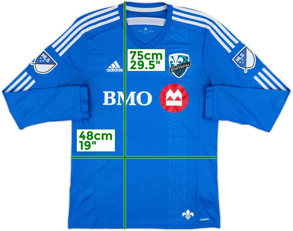 2015 Montreal Impact Authentic Home L/S Shirt - 8/10 - (L)