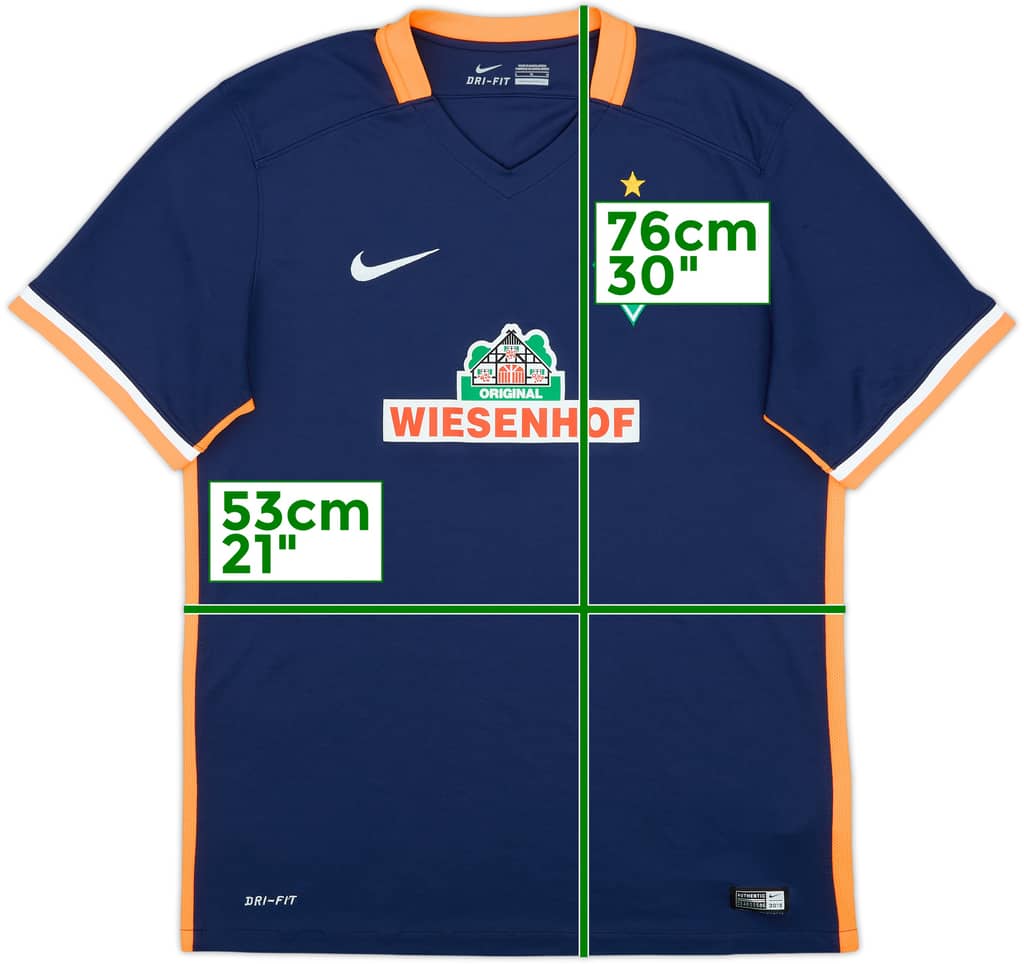 2015-16 Werder Bremen Away Shirt - 10/10 - (L)