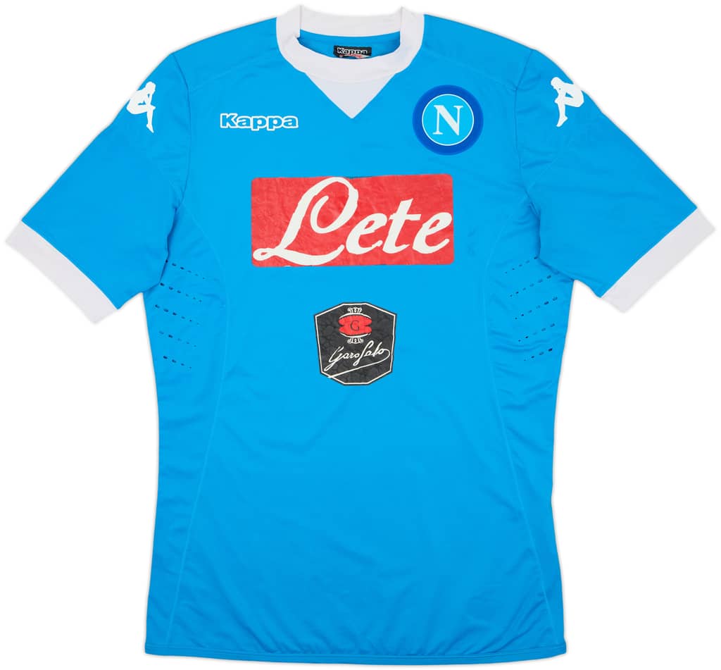 2015-16 Napoli Authentic Home Shirt - 7/10 - (L)