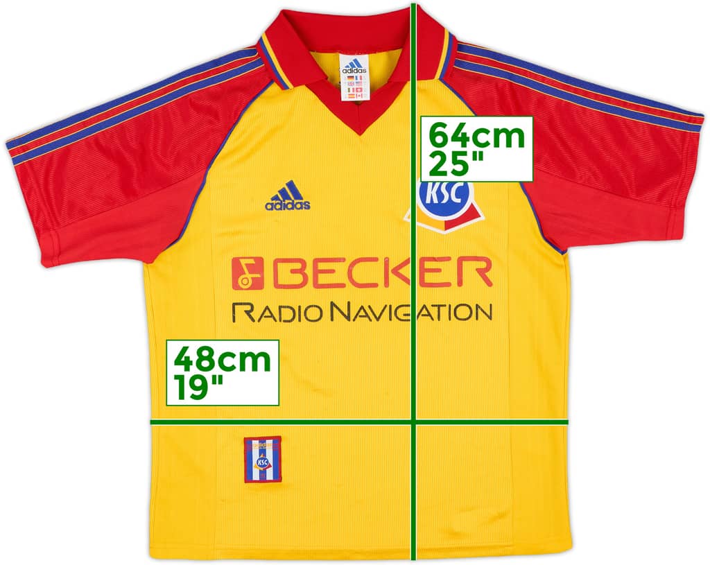 1998-99 Karlsruher Away Shirt - 6/10 - (Y)