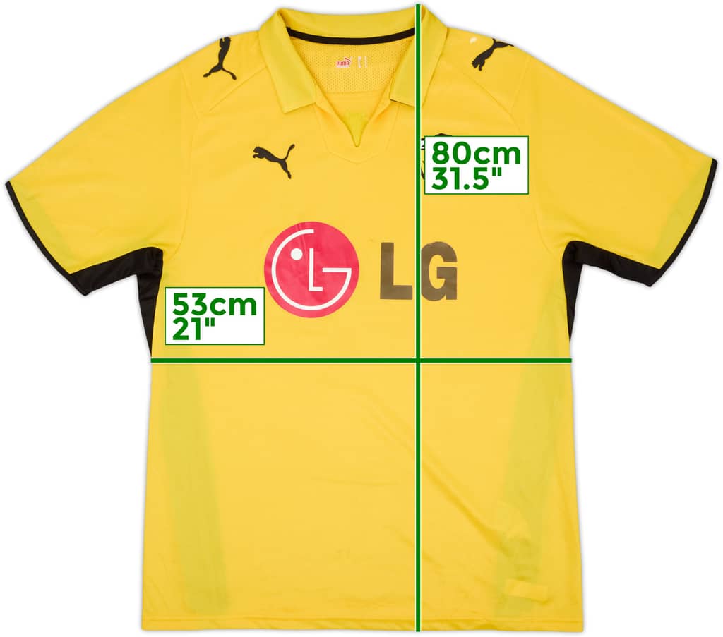 2008-09 AEK Athens Home Shirt - 8/10 - (L)