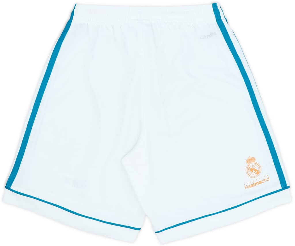 2017-18 Real Madrid Foundation Home Shorts - 9/10 - (L.Boys)
