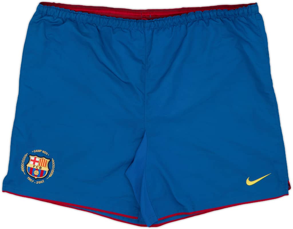 2007-08 Barcelona Home Shorts - 7/10 - (XL)
