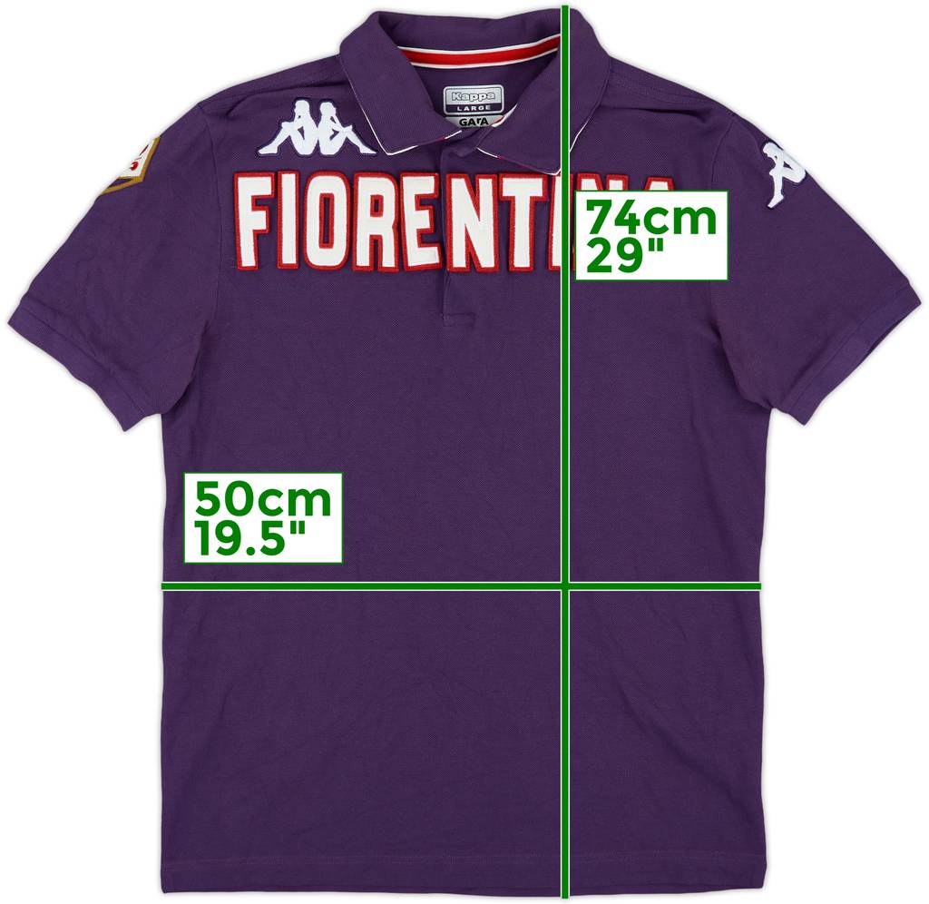 2021-22 Fiorentina Kappa Polo Shirt - 8/10 - (L)