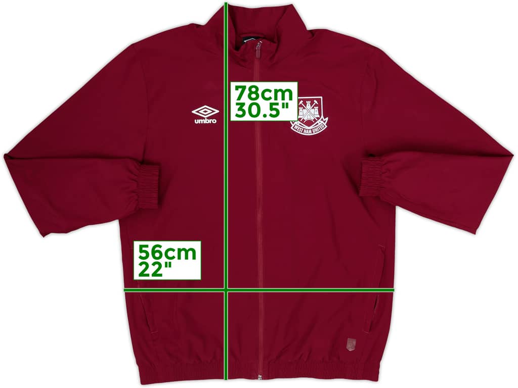2015-16 West Ham Umbro Track Jacket - 8/10 - (L)