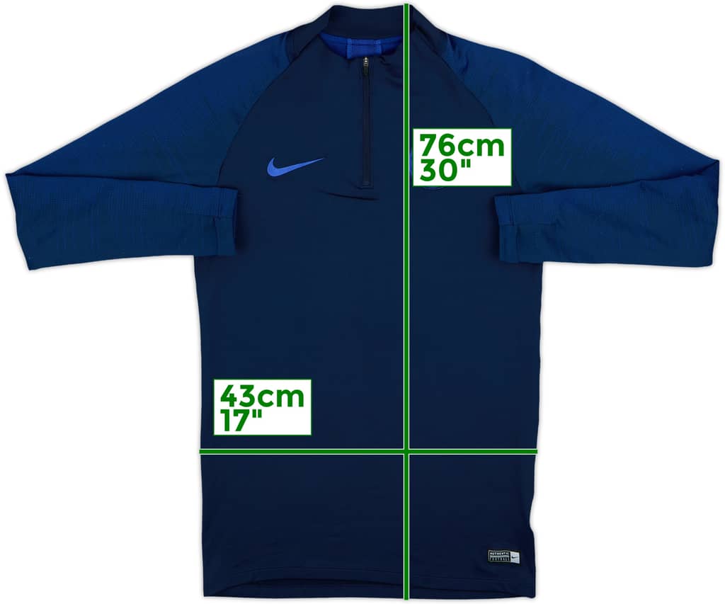 2019-20 Chelsea Nike 1/4 Zip Drill Top - 8/10 - (S)