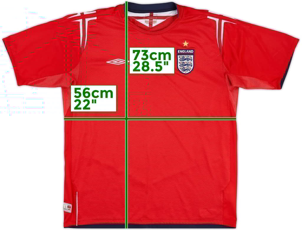 2004-06 England Away Shirt - 4/10 - (XL)