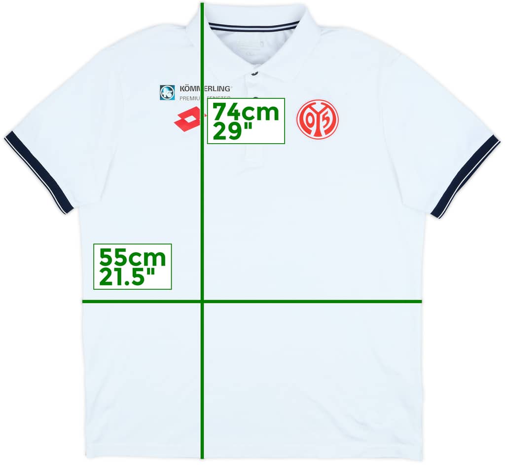 2016-17 FSV Mainz Lotto Polo Shirt - 8/10 - (XL)