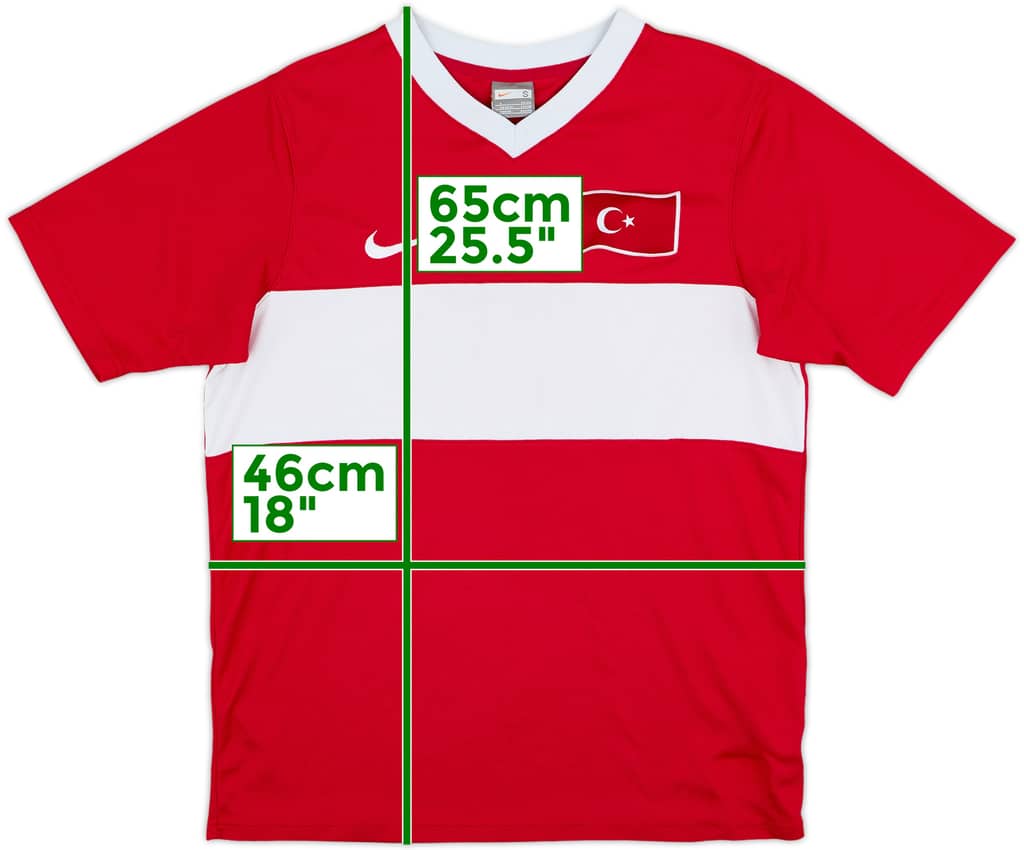 2008-10 Turkey Basic Home Shirt - 8/10 - (S)
