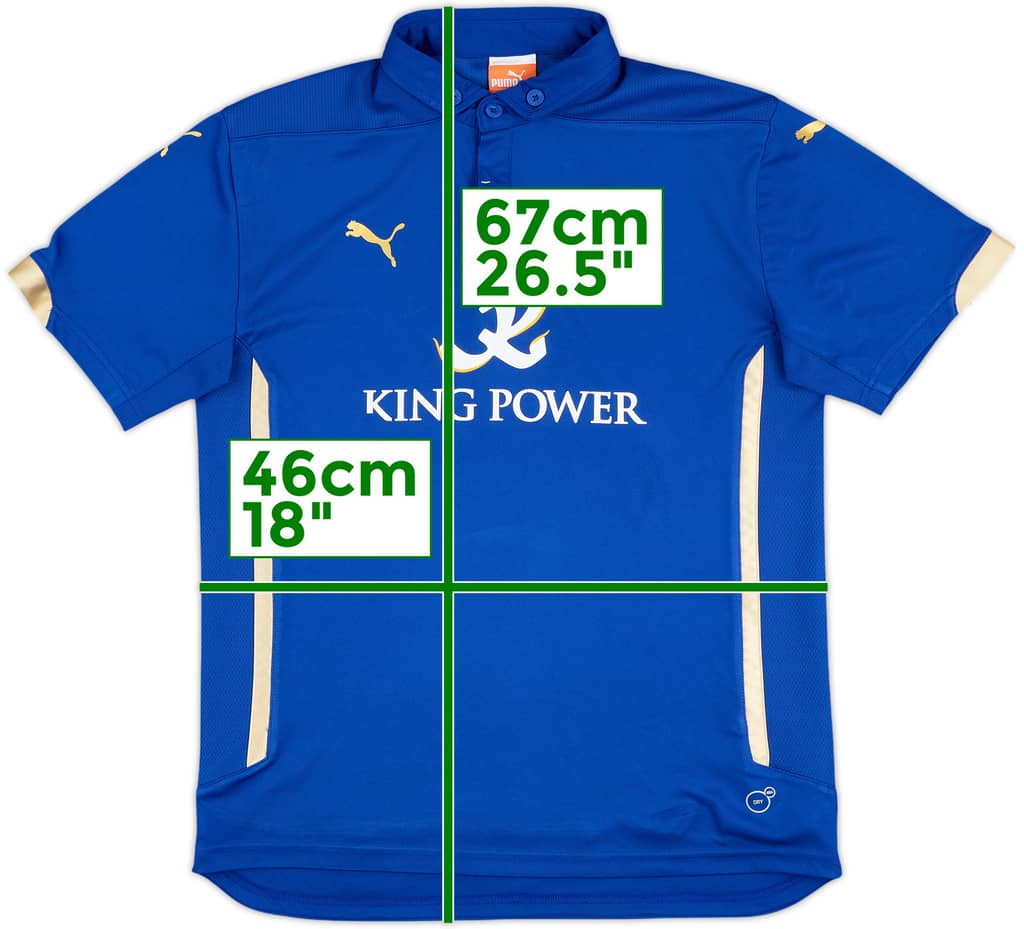 2014-15 Leicester Home Shirt - 8/10 - (XL.Boys)