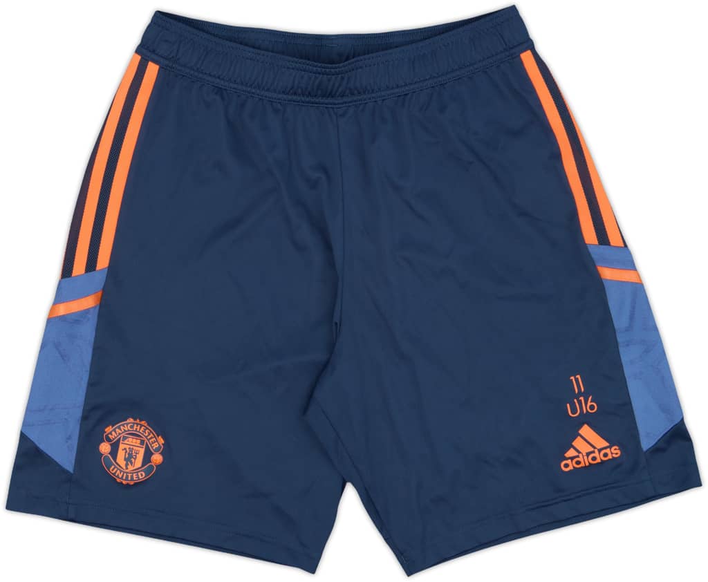 2022-23 Manchester United Youth Issue adidas Training Shorts #11 U16 - 8/10 - (M)