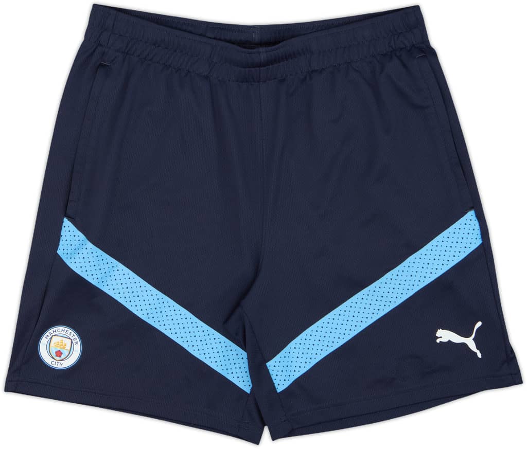 2021-22 Manchester City Puma Training Shorts - 8/10 - (L)