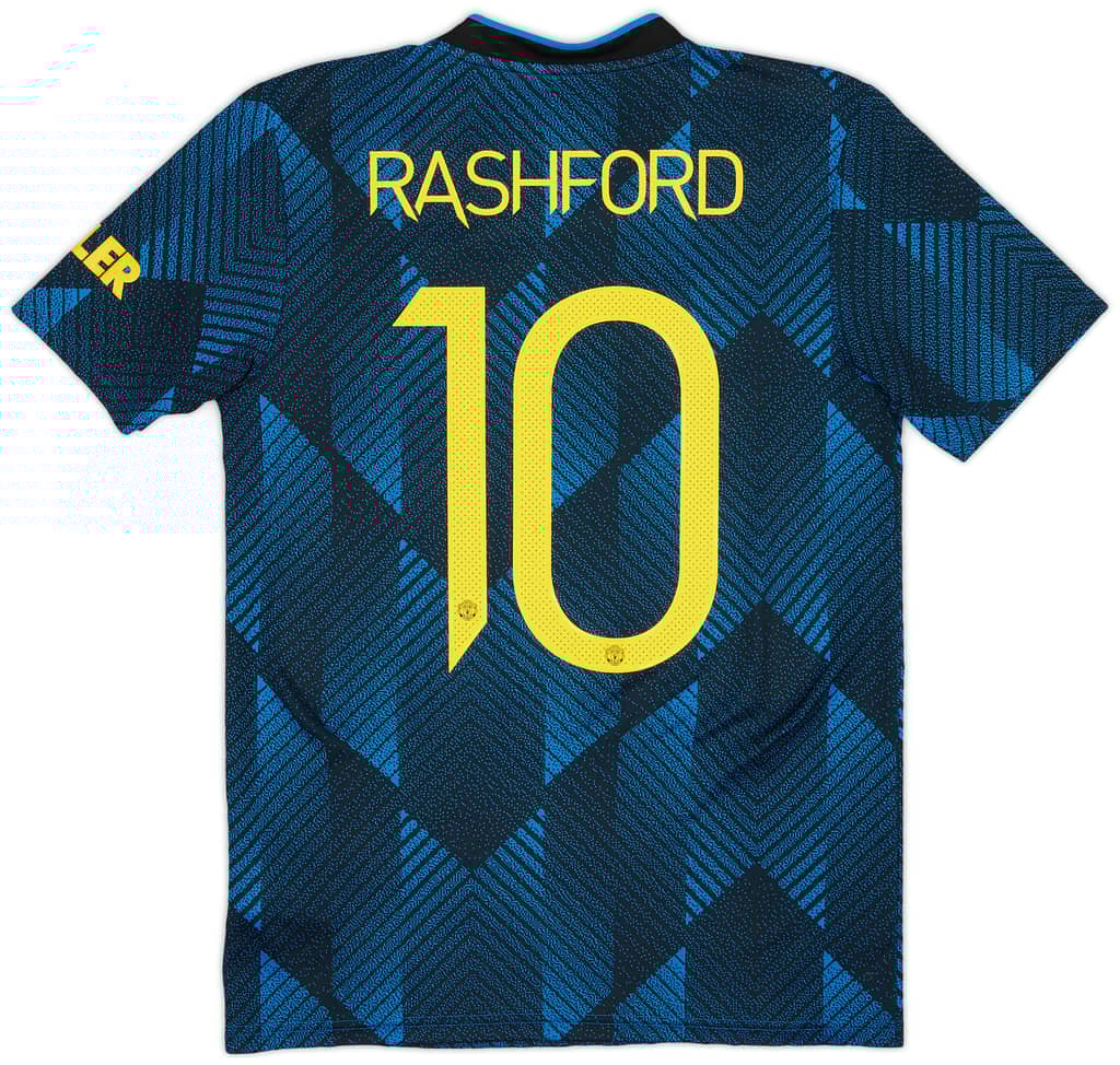 2021-22 Manchester United Third Shirt Rashford #10 - 9/10 - (S)