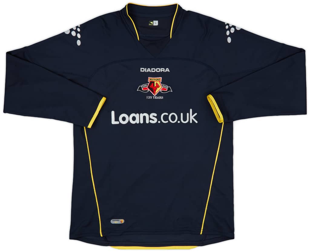 2006-07 Watford Away L/S Shirt Young #15 - 8/10 - (L)