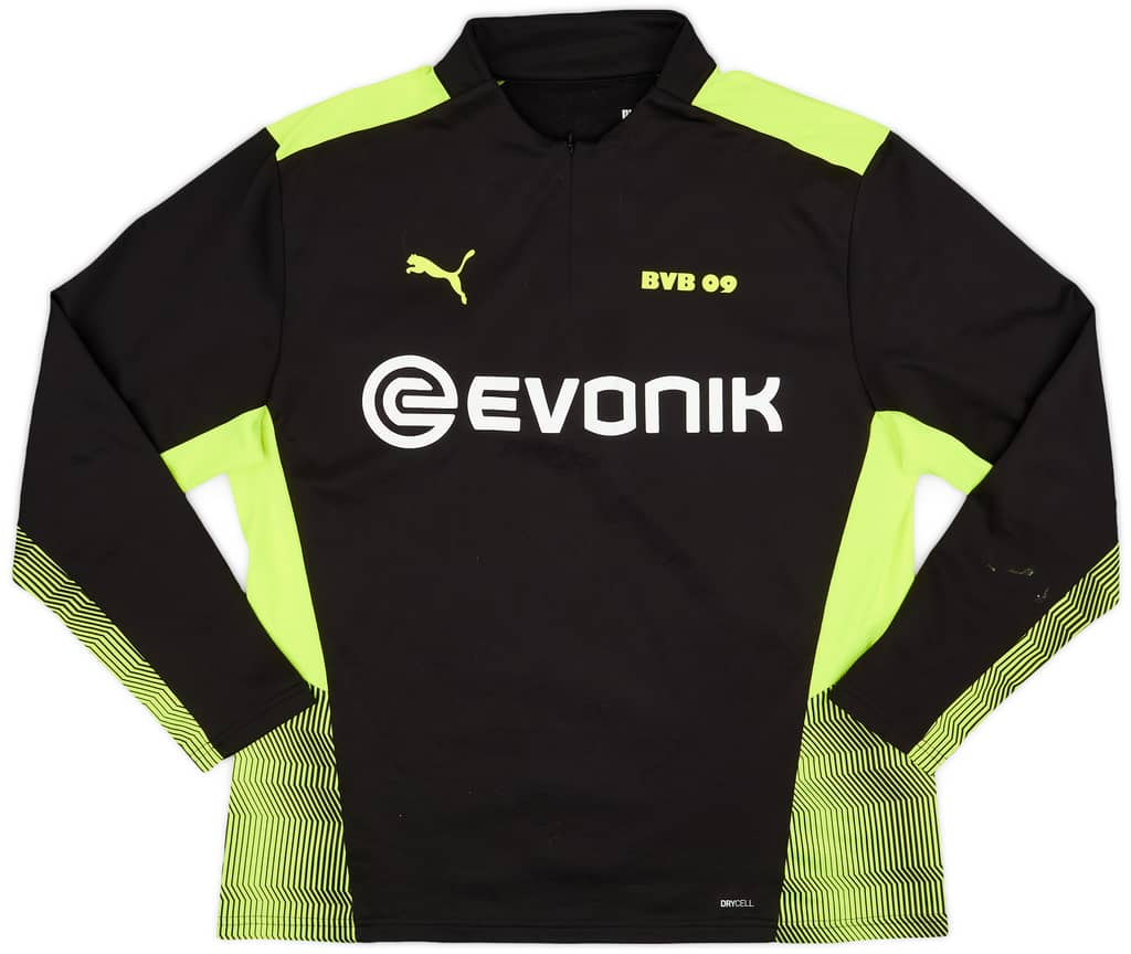 2021-22 Borussia Dortmund Puma 1/4 Zip Sweat Top - 6/10 - (XL)
