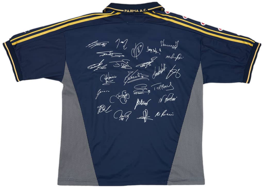 2001-02 Parma 'Signed' Finale TIM Cup Third Shirt - 6/10 - (XL)