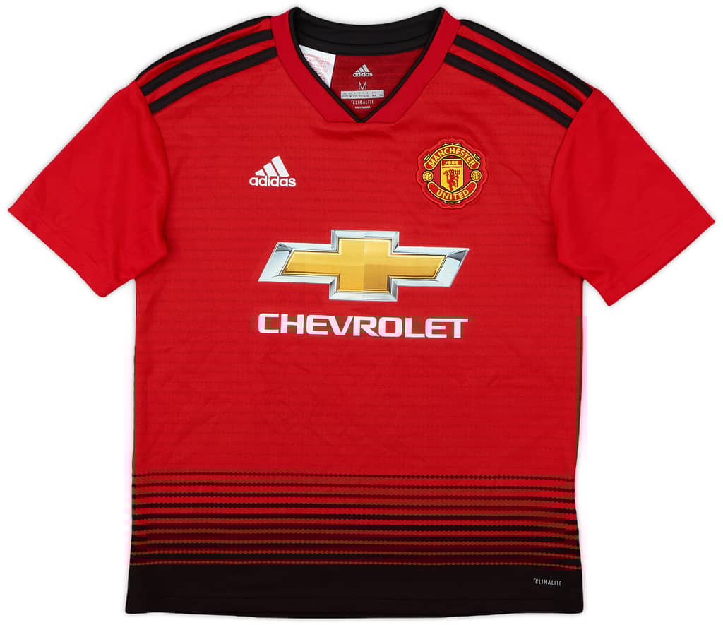 2018-19 Manchester United Home Shirt - 9/10 - (M.Boys)