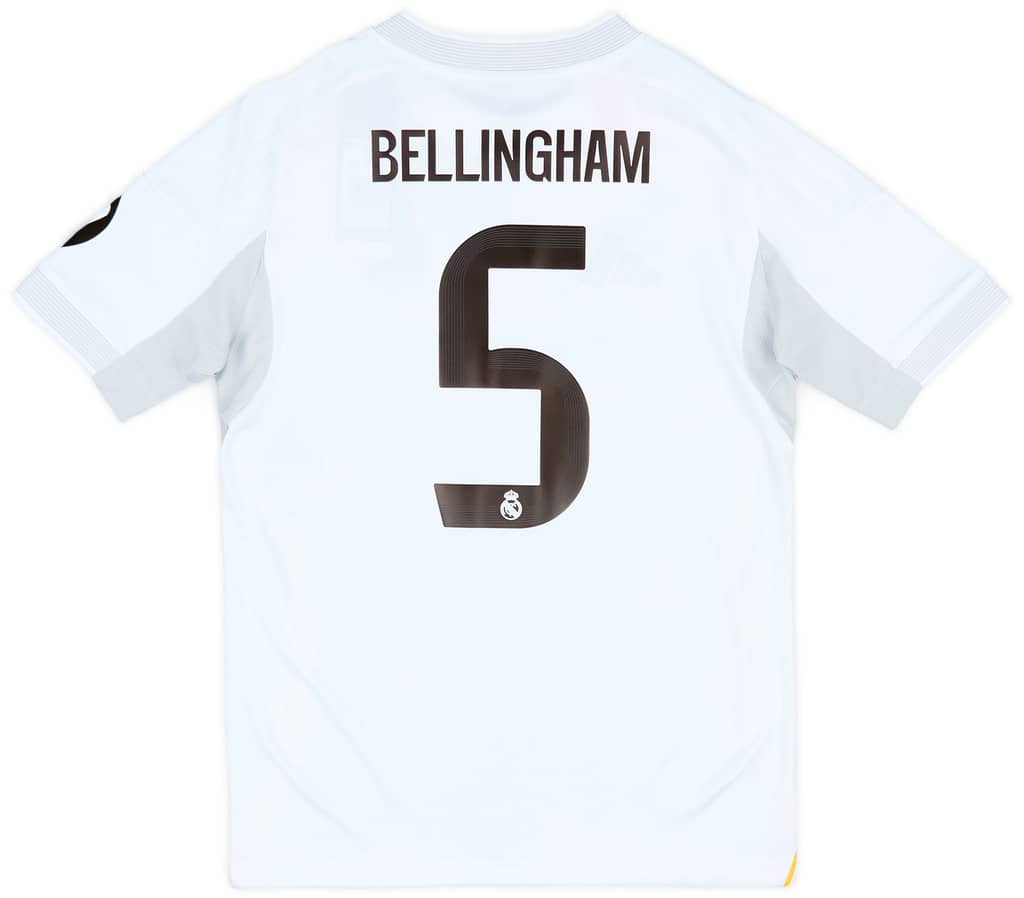 2025-26 Real Madrid Maillot Domicile Bellingham #5 Enfant