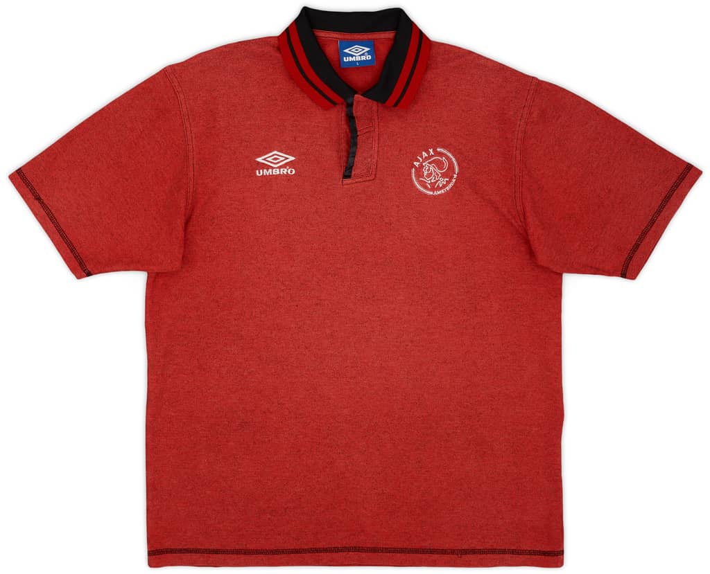 1995-96 Ajax Umbro Polo Shirt - 8/10 - (L)