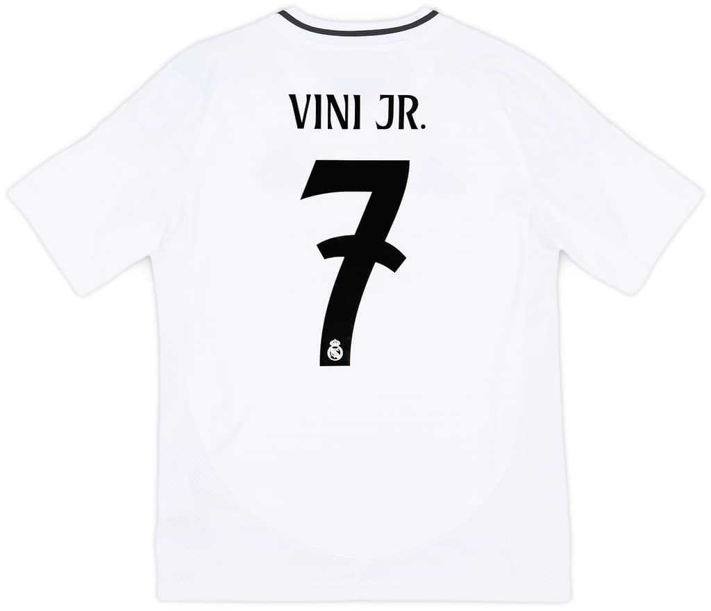 2024-25 Real Madrid Home Shirt Vini Jr #7 (KIDS)