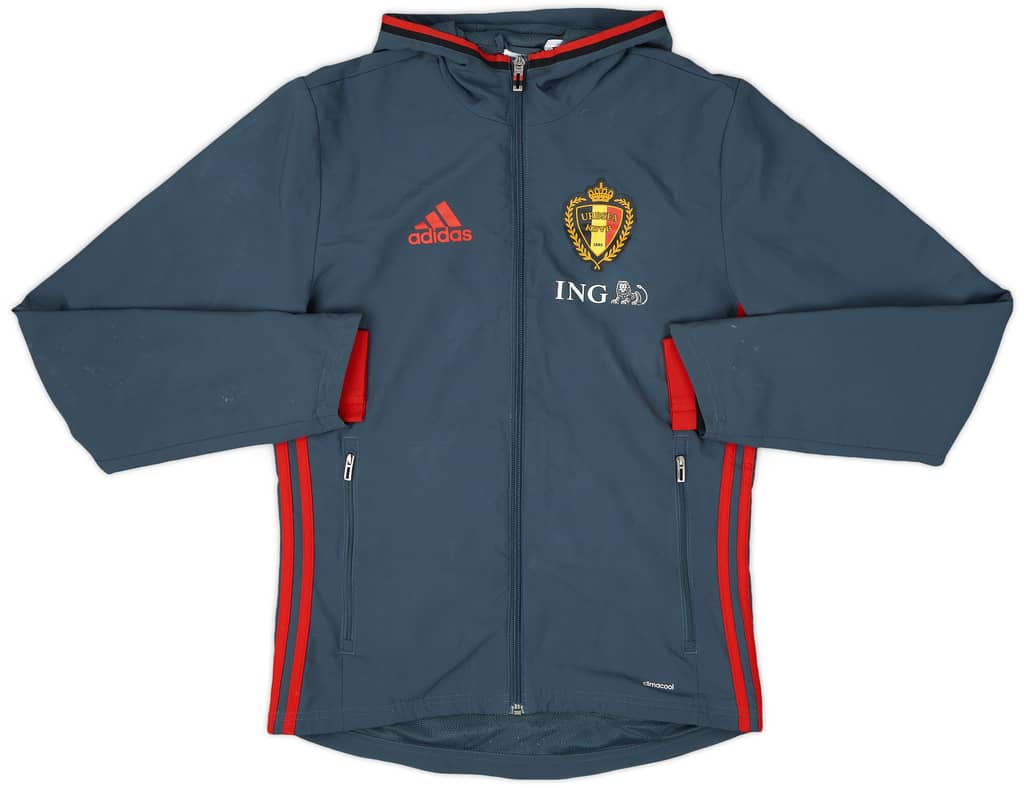 2015-16 Belgium adidas Hooded Track Jacket - 8/10 - (XS)