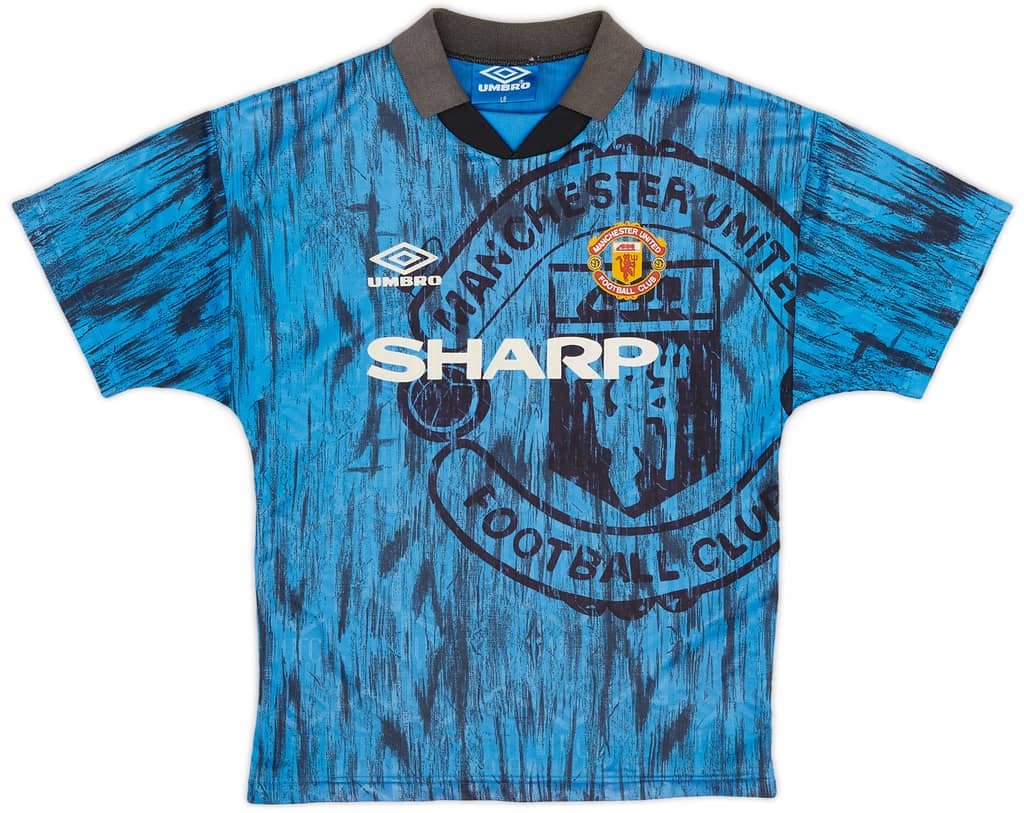 1992-93 Manchester United Away Shirt - 6/10 - (L.Boys)