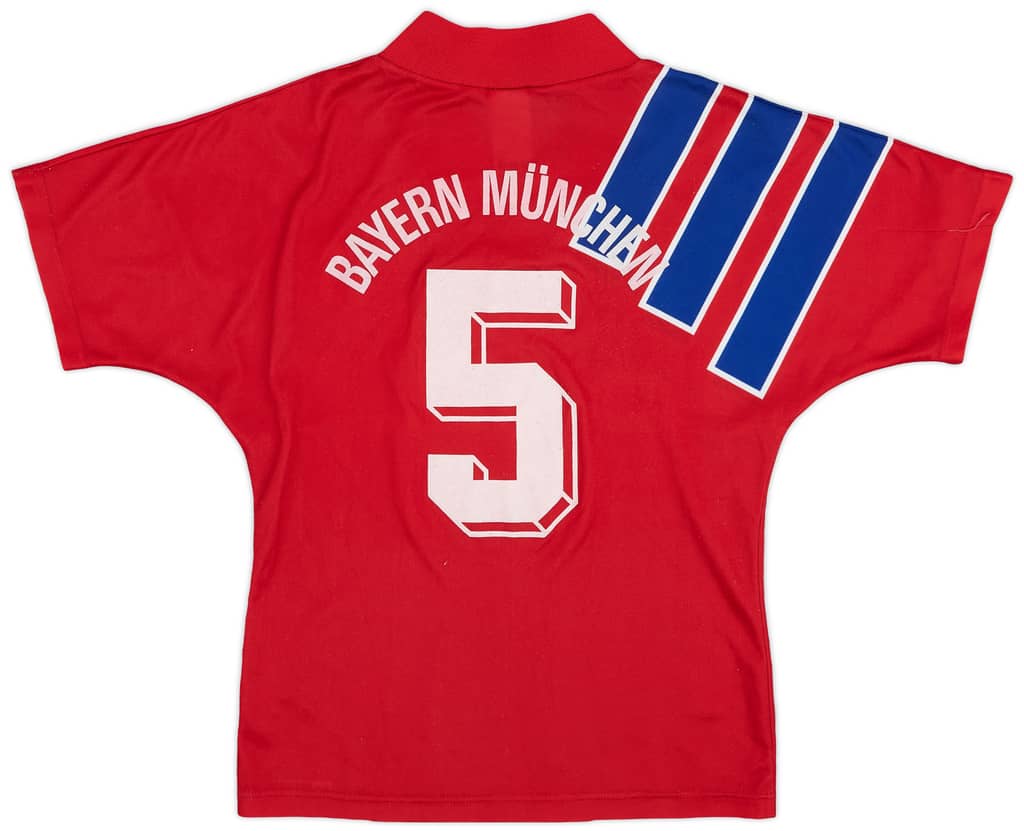 1991-93 Bayern Munich Home Shirt #5 - 8/10 - (L.Boys)