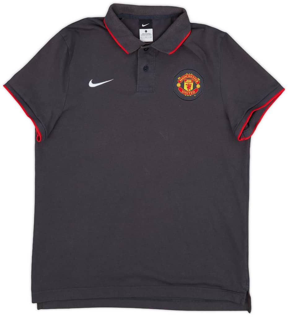 2010-11 Manchester United Nike Polo Shirt - 9/10 - (L)