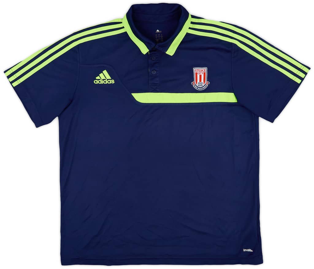 2013-14 Stoke City adidas Polo Shirt - 7/10 - (L)
