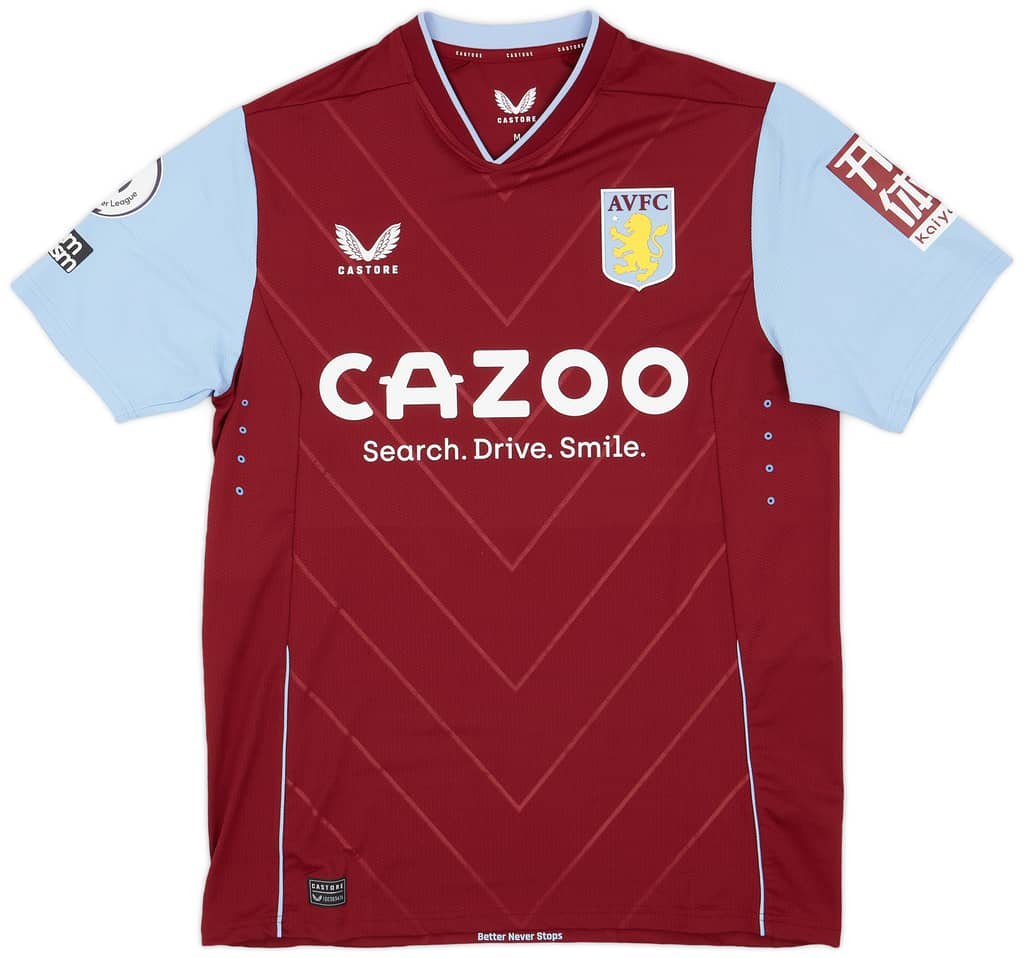 2022-23 Aston Villa Match Issue Home Shirt Watkins #11