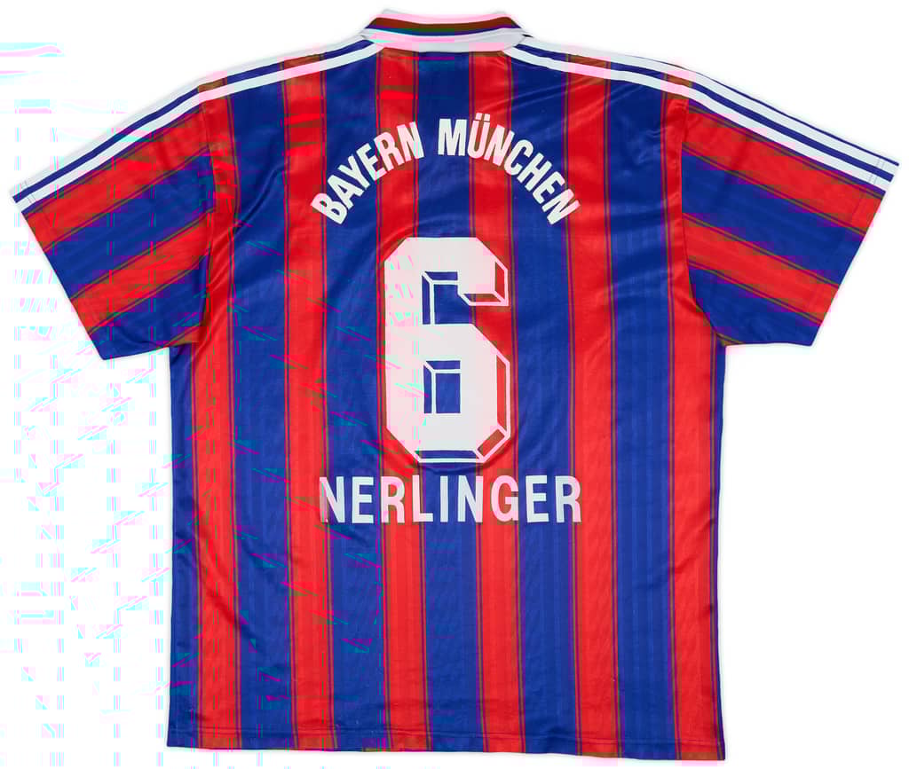 1995-97 Bayern Munich Home Shirt Nerlinger #6 - 4/10 - (XL)