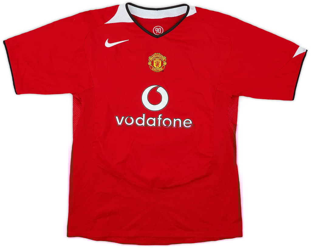 2004-06 Manchester United Home Shirt - 7/10 - (XL.Boys)